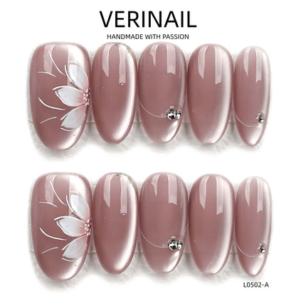 Press On Nails Color Brown DL05
