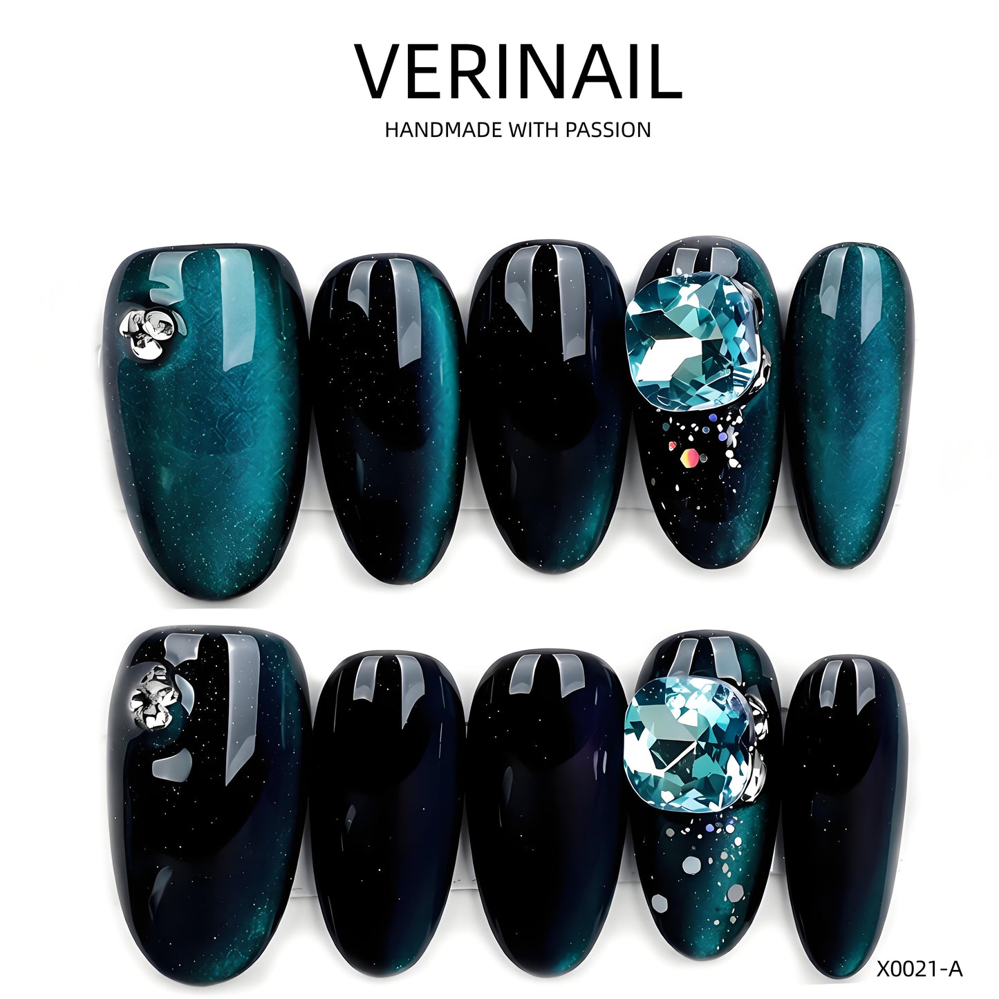 Press On Nails Color Black DL04