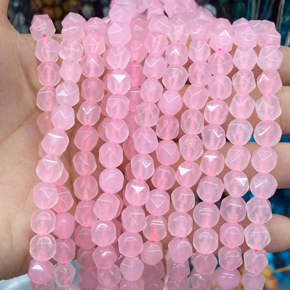 Diamond Faceted Beads 6mm/8mm/10mm Quartz/Jasper/Agate/Crystal