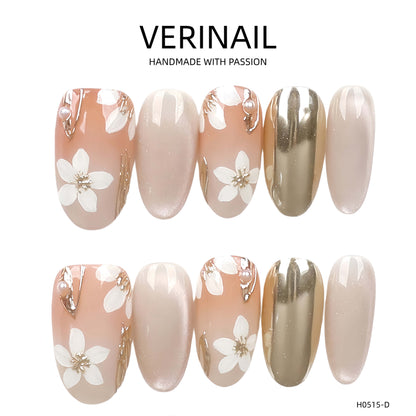 Press On Nails Color Golden DL04