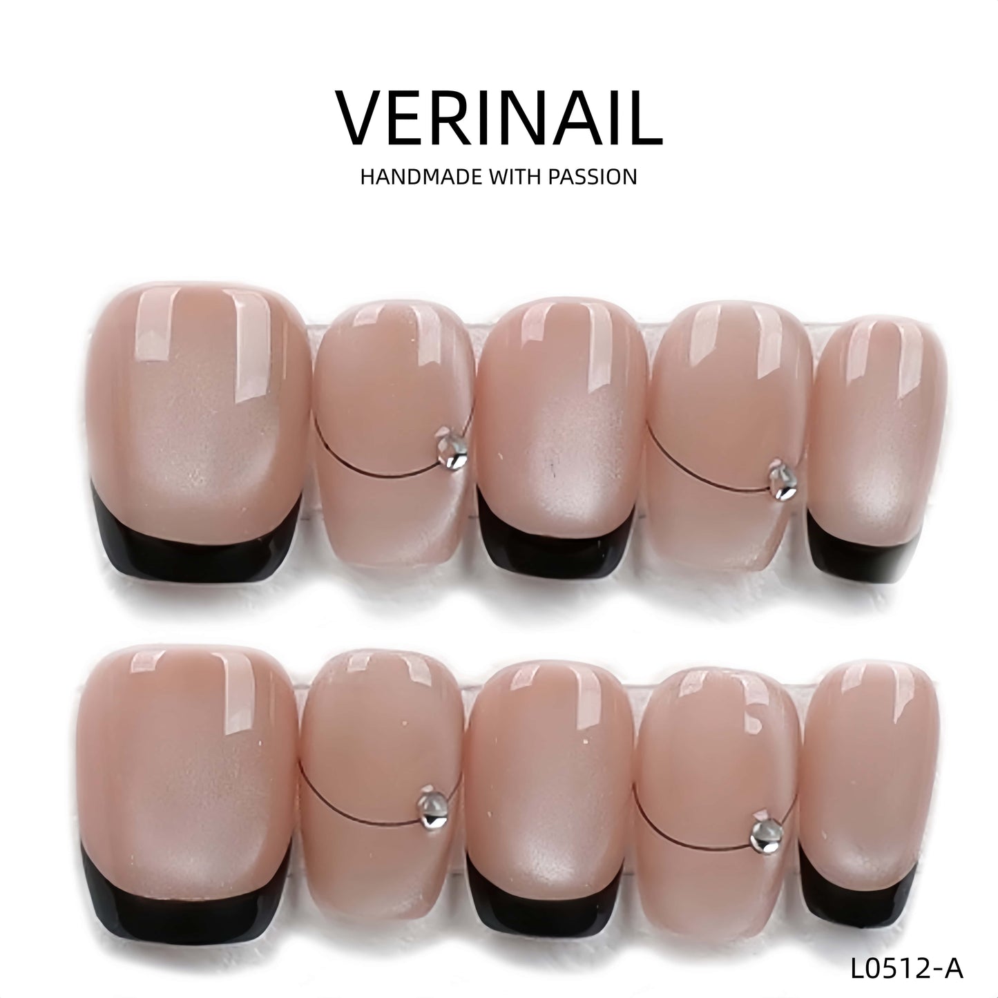Press On Nails Color Brown DL05