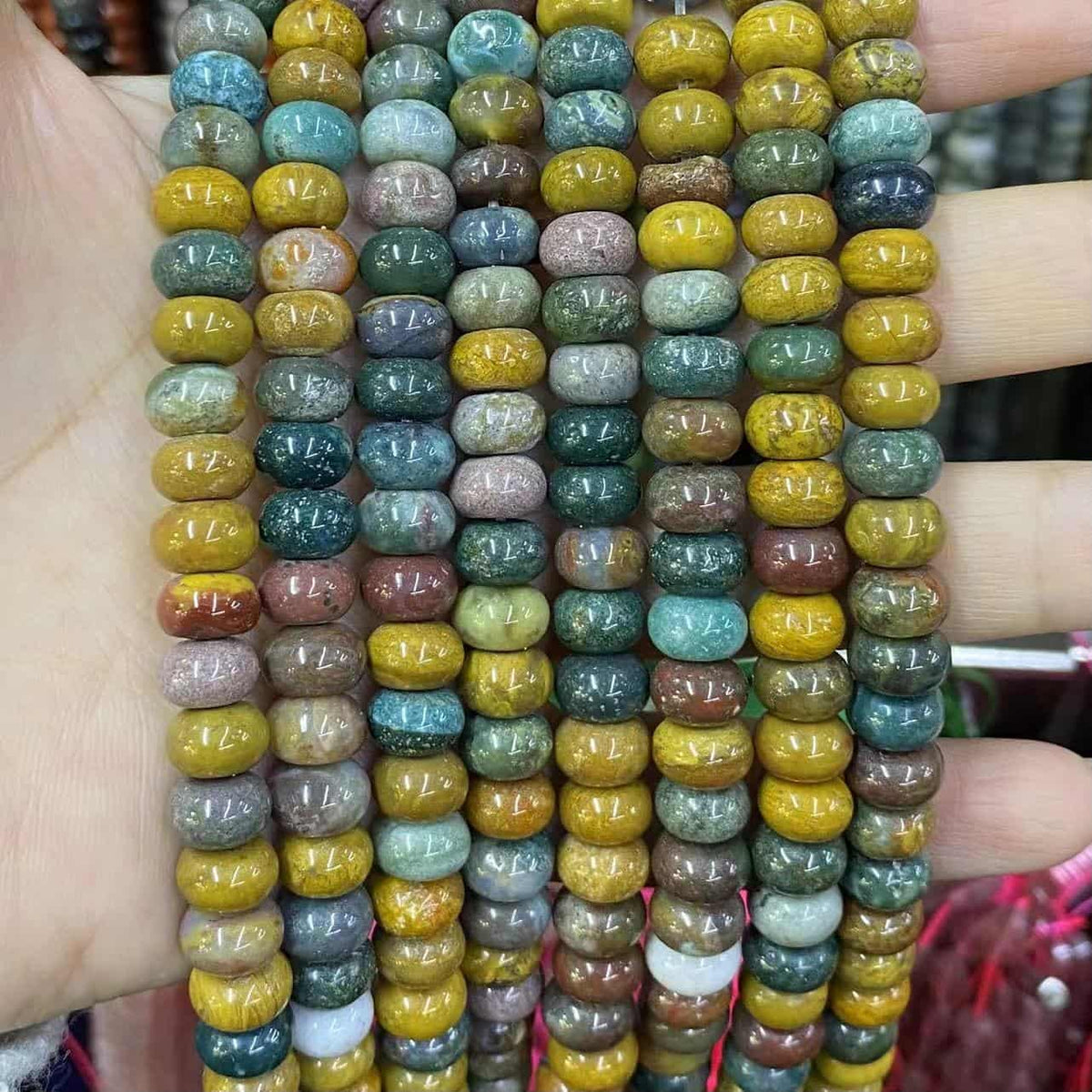Round Rondelle Beads 2x4mm 4x6mm 5x8mm Quartz/Jasper/Agate