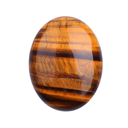 Oval Palm Stone, Polished Oval Gemstone Pocket Palm Stone Gift