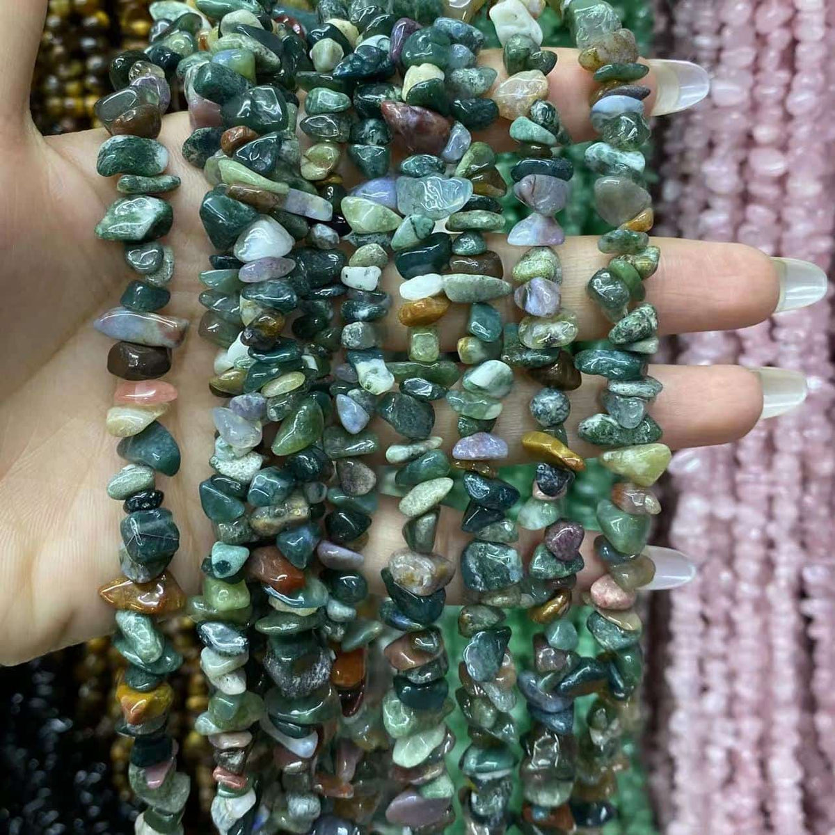 Freeform Chip Beads 3-8mm Gemstone/Quartz/Jasper/Agate