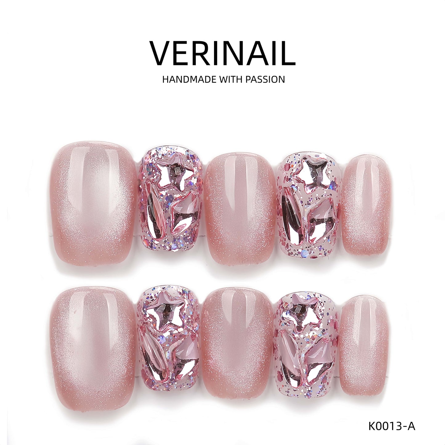 Press On Nails Color Pink CP02
