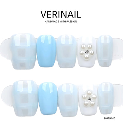 Press On Nails Color Blue DL02