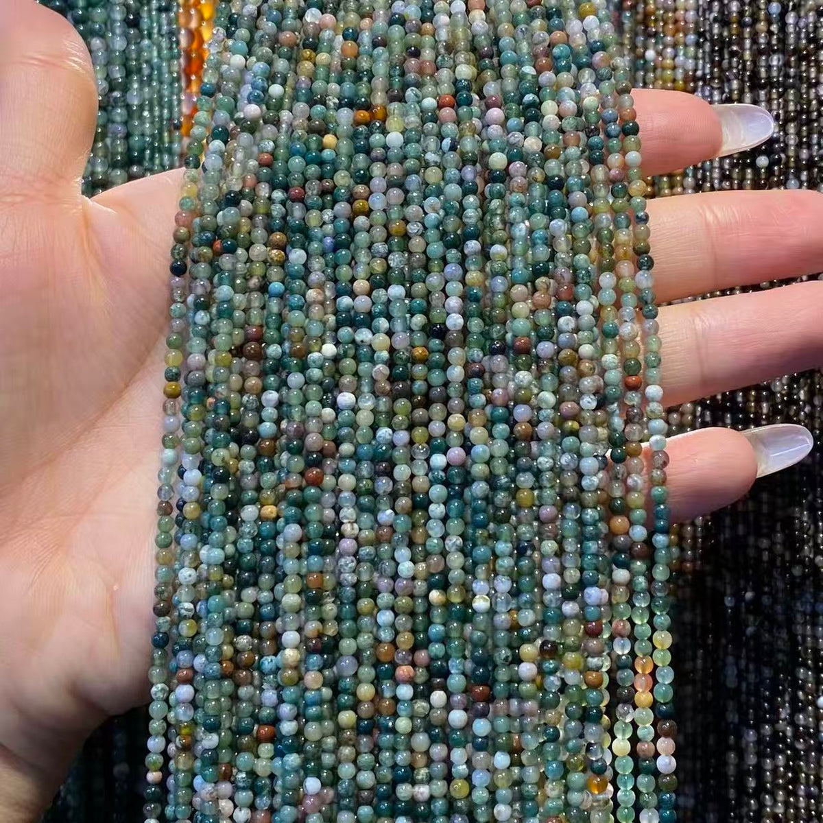 Tiny Round Smooth Agate Beads 2mm 3mm 4mm
