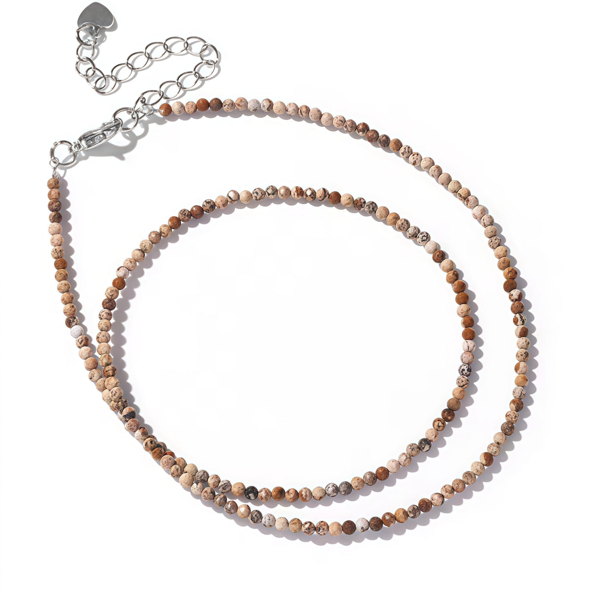 2mm Shining Beads Stone Necklace Choker Jewelry
