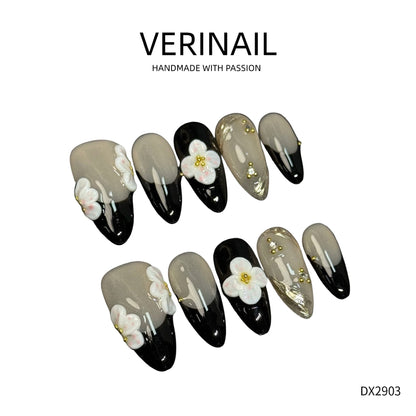 Press On Nails Color Black DL05
