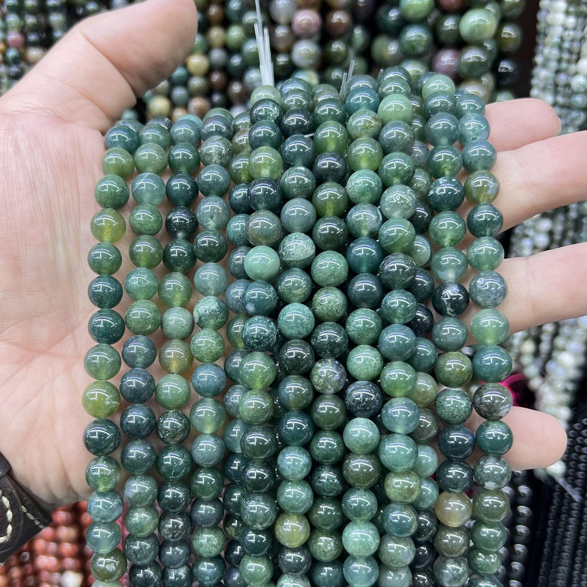 $2.5--8mm semi precious beads #1 Free Shipping