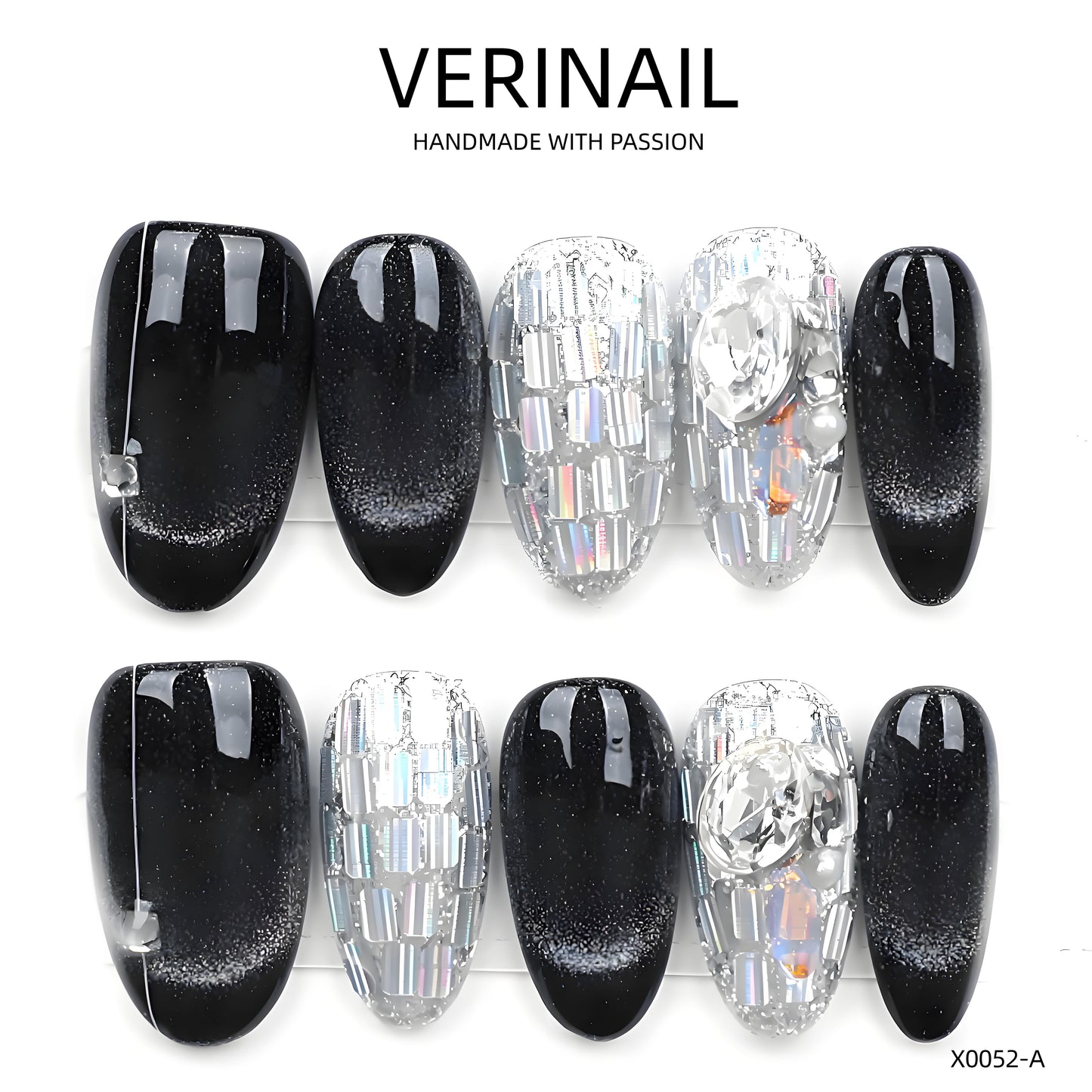 Press On Nails Color Black DL04
