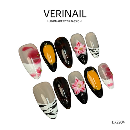 Press On Nails Color Black DL05