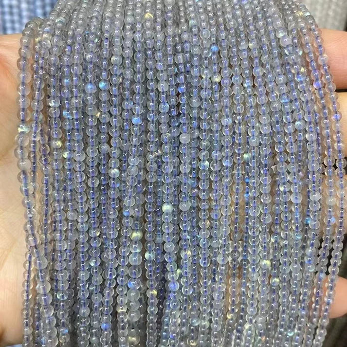 Labradorite Tiny Smooth Round Beads 2mm 3mm 4mm