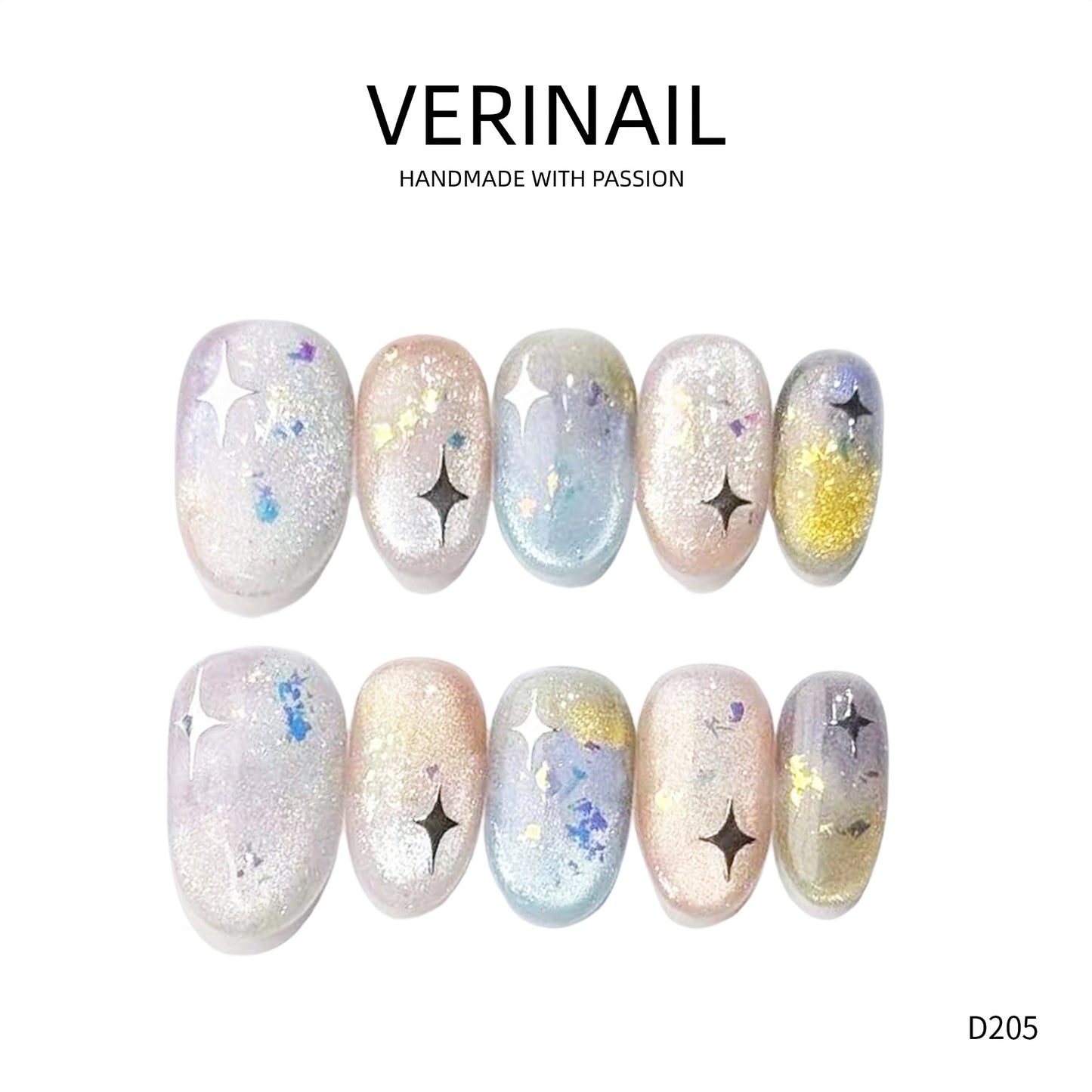 Press On Nails Color Golden DL01
