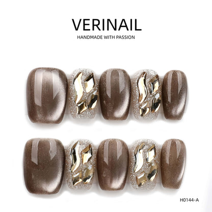 Press On Nails Color Golden DL03
