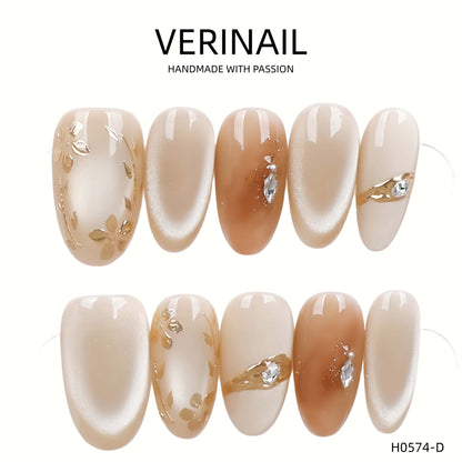 Press On Nails Color Brown DL01