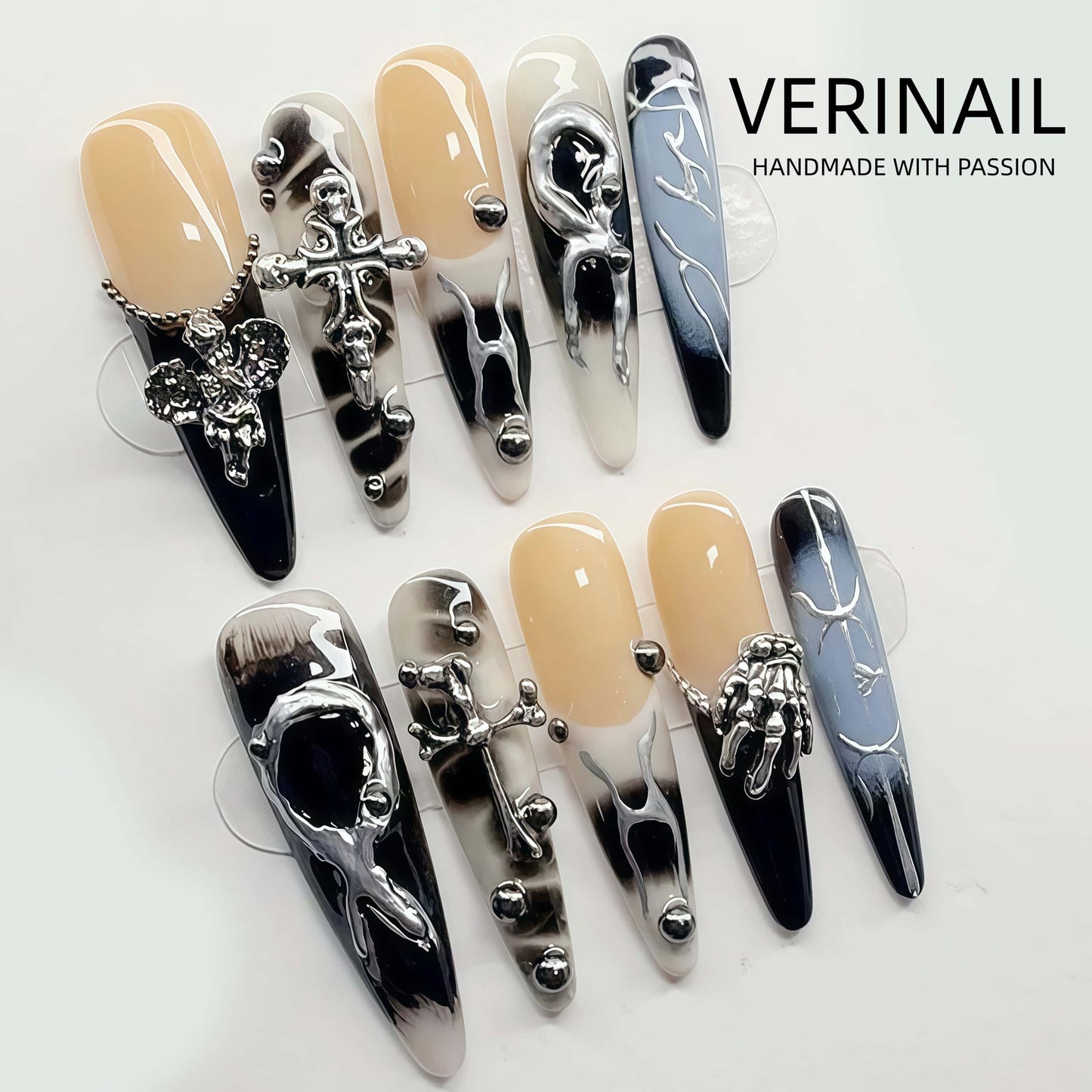 Press On Nails Color Brown PDD01