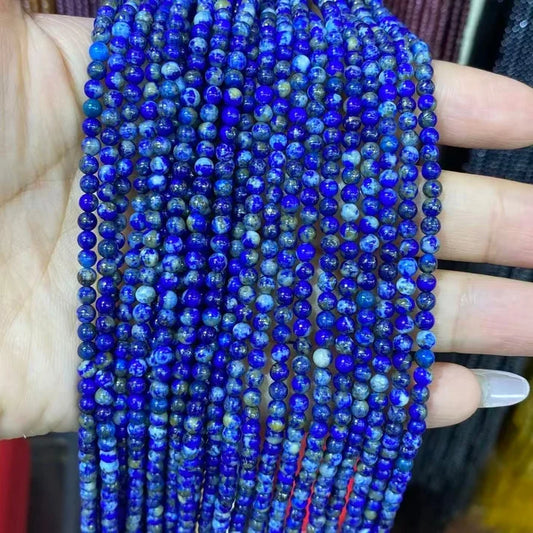 Lapis Tiny Smooth Round Beads 2mm 3mm 4mm