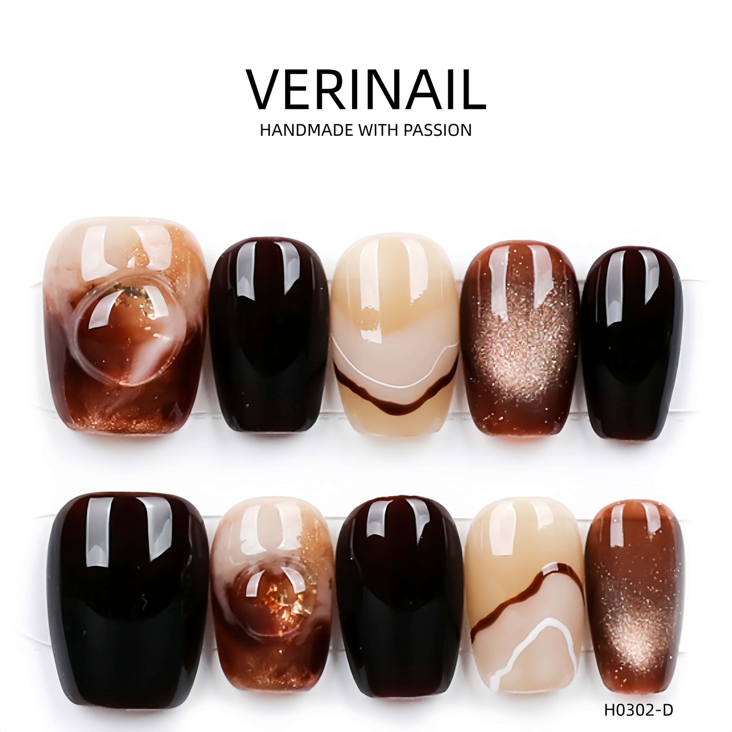 Press On Nails Color Black DL03