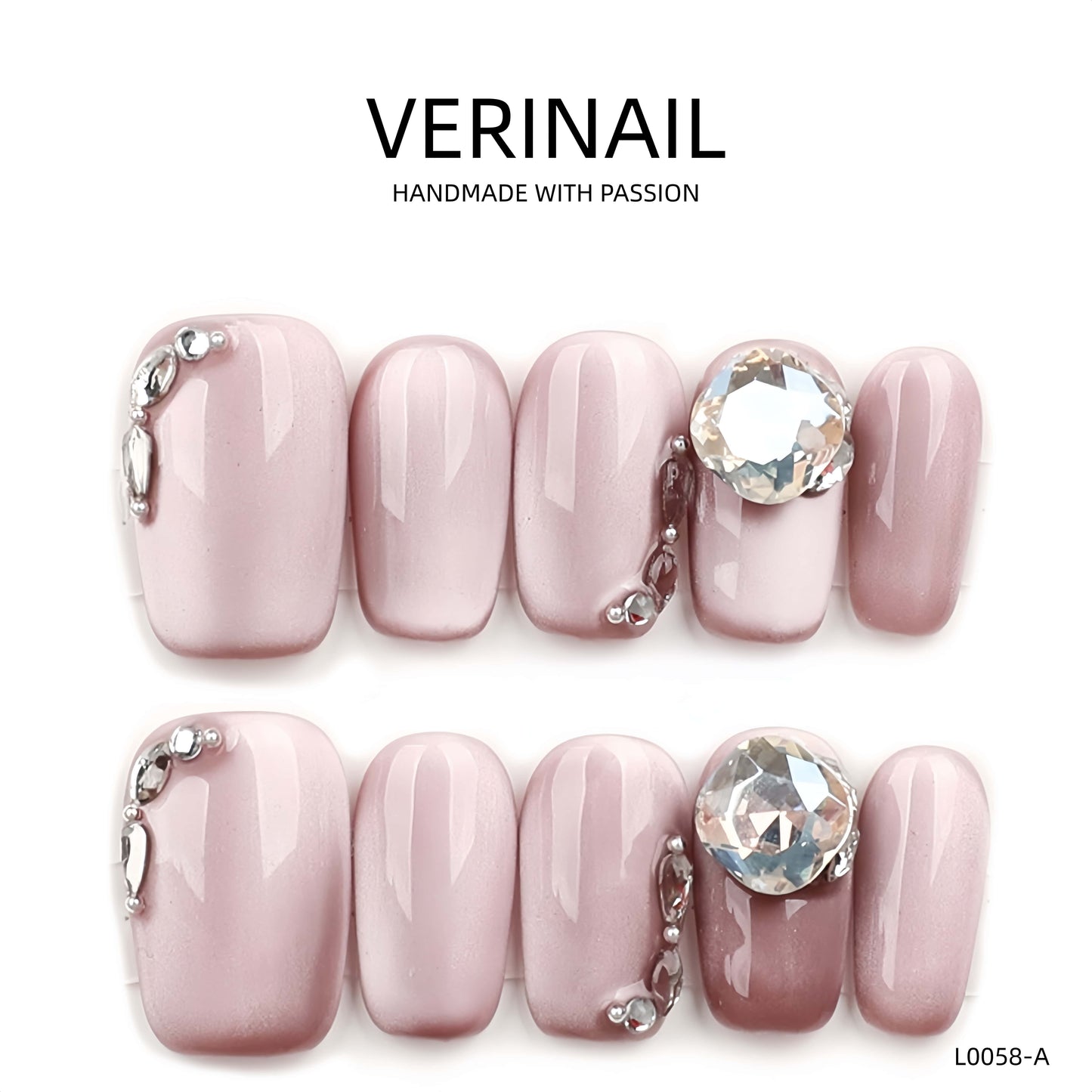 Press On Nails Color Pink CP02