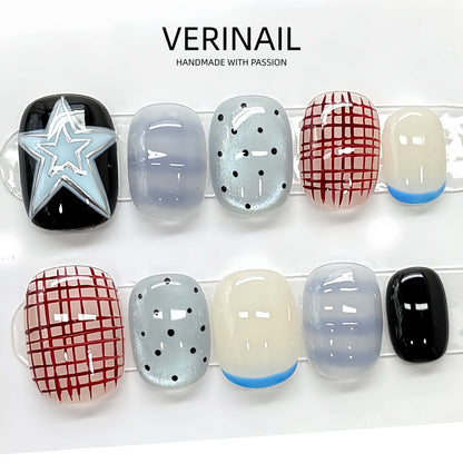 Press On Nails Color Black PDD01