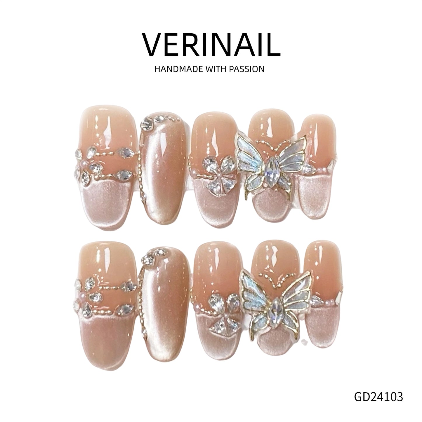 Press On Nails Color Nude DL02