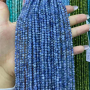 Kyanite Tiny Faceted Round Beads 2mm 3mm 4mm