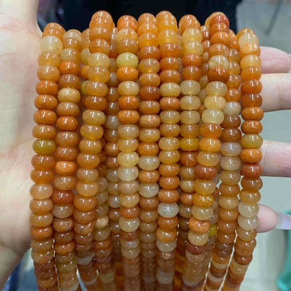 Round Rondelle Beads 2x4mm 4x6mm 5x8mm Quartz/Jasper/Agate
