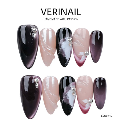 Press On Nails Color Black DL06