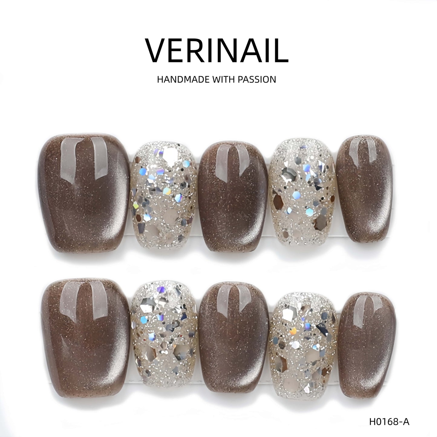 Press On Nails Color Golden DL03