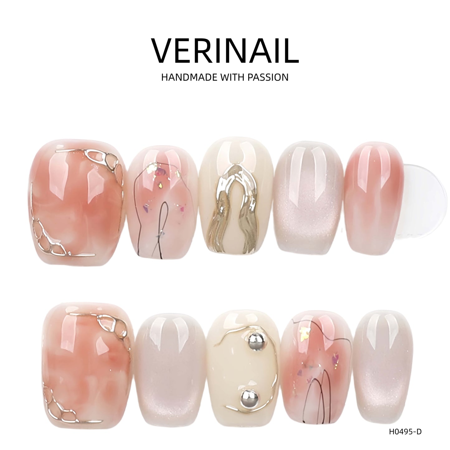 Press On Nails Color Nude DL03