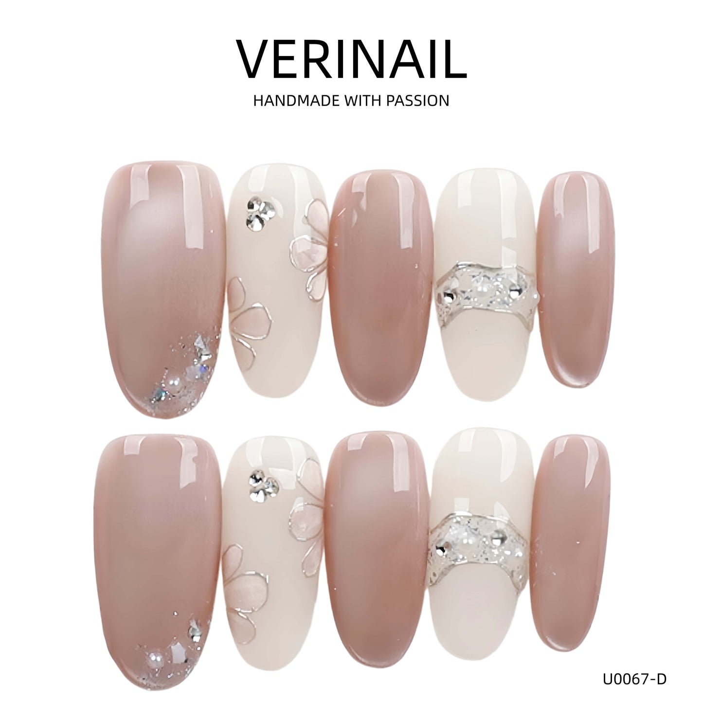 Press On Nails Color Nude DL08