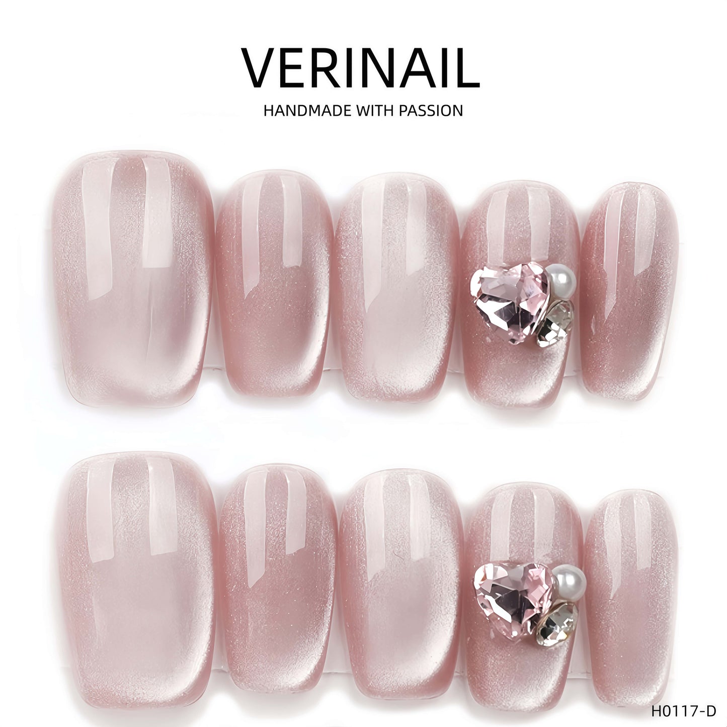 Press On Nails Color Pink CP01