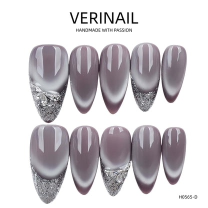 Press On Nails Color Purple CP01