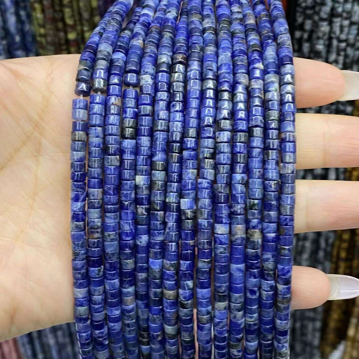 Heishi Rondelle Beads 2x4mm Quartz/Jasper/Agate/Crystal
