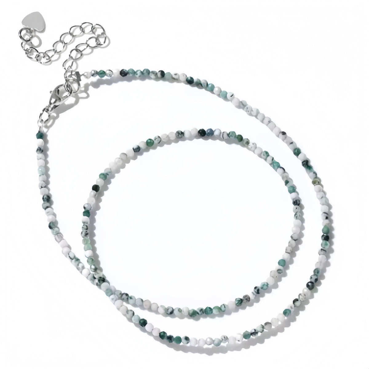 2mm Shining Beads Stone Necklace Choker Jewelry