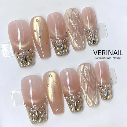 Press On Nails Color Brown PDD01
