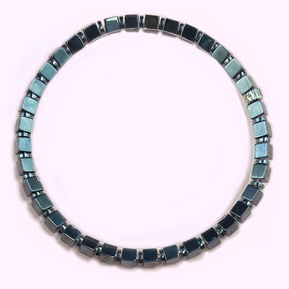 Cube Hematite for Weight Loss Crystal Bracelet