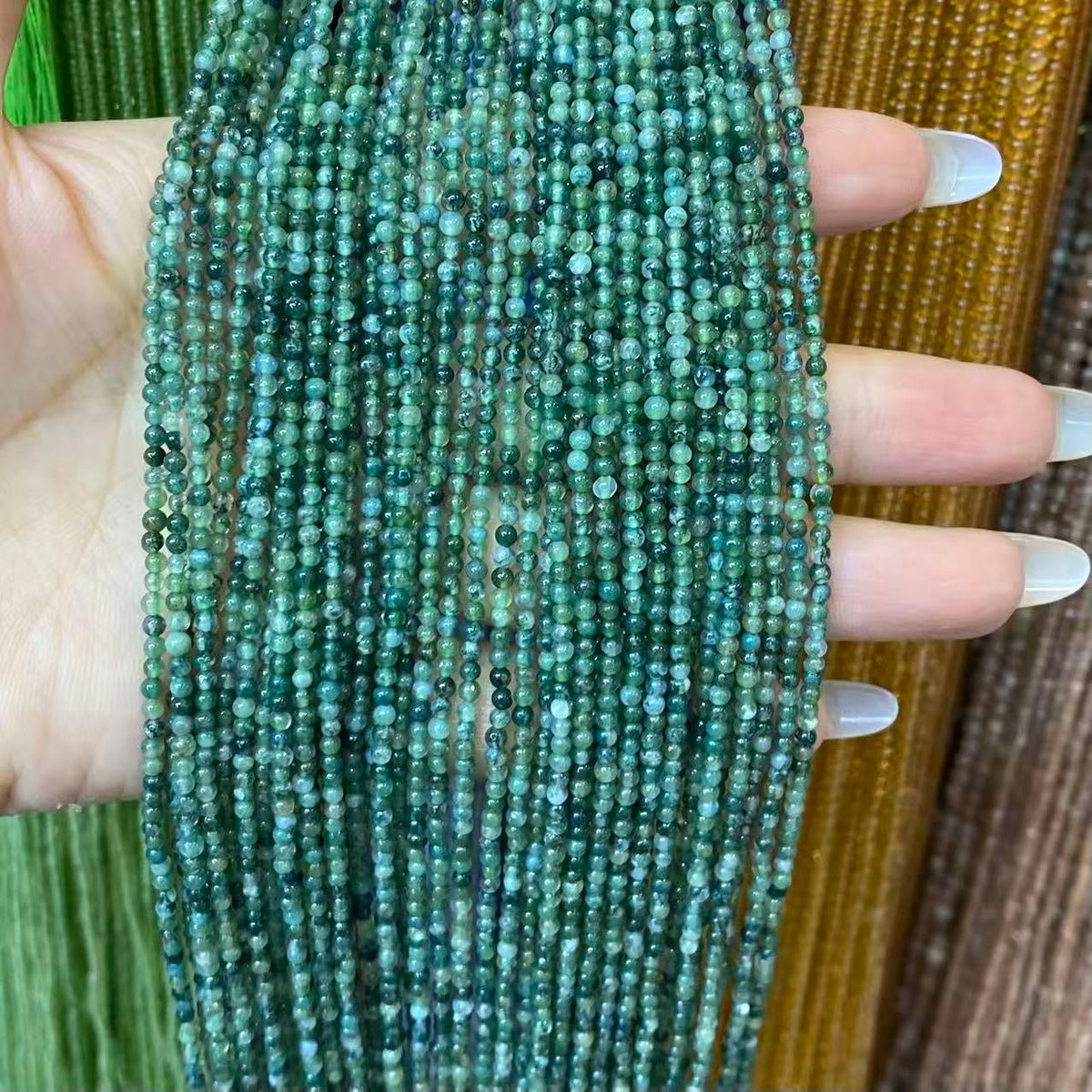 Tiny Round Smooth Agate Beads 2mm 3mm 4mm