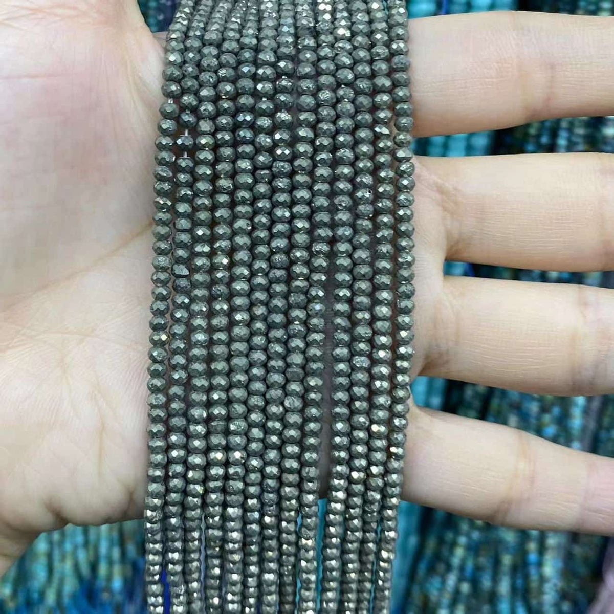 Faceted Rondelle Beads 2x3mm 3x4mm Gemstone/Quartz/Jasper/Agate