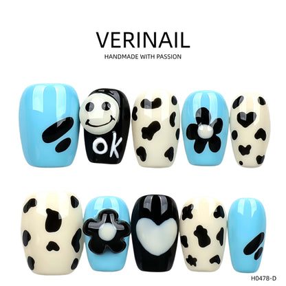 Press On Nails Color Black DL03