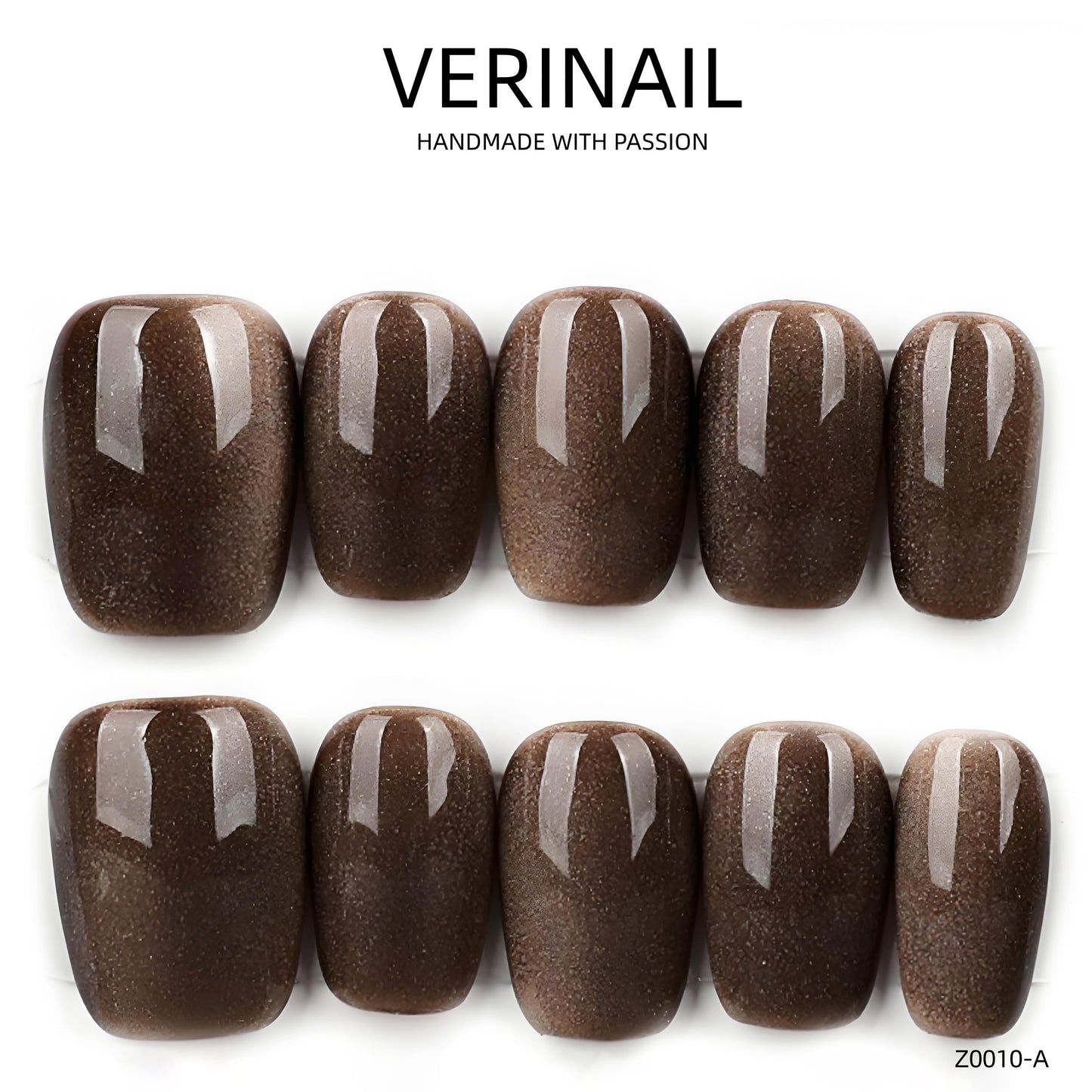 Press On Nails Color Brown DL05