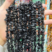 Chip Shape Black Onyx Beads