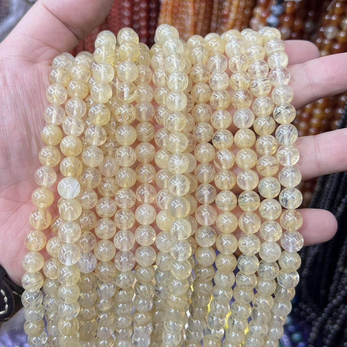 $2.5--8mm semi precious beads #1 Free Shipping