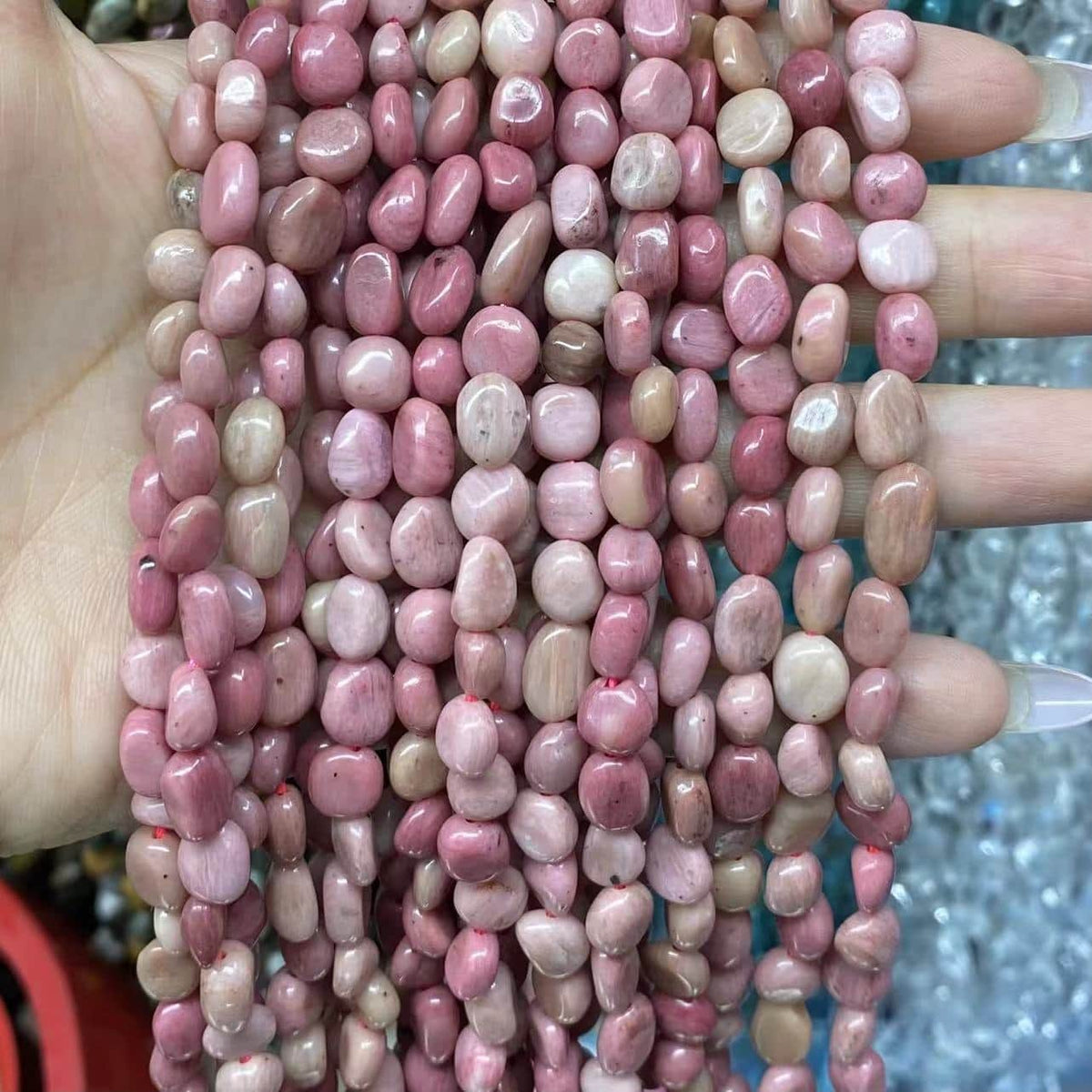 Nugget Smooth Beads 6-8mm Gemstone/Quartz/Jasper/Agate
