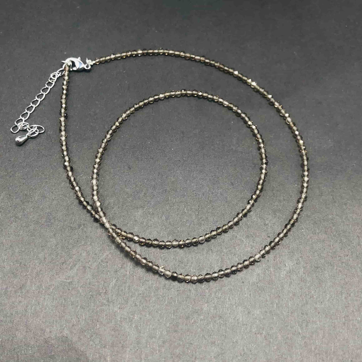 2mm Shining Beads Stone Necklace Choker Jewelry