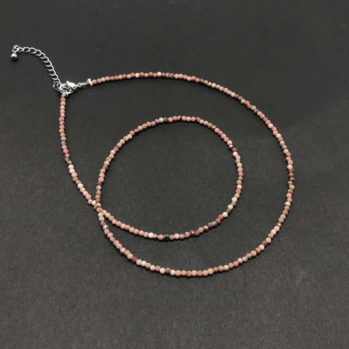2mm Shining Beads Stone Necklace Choker Jewelry
