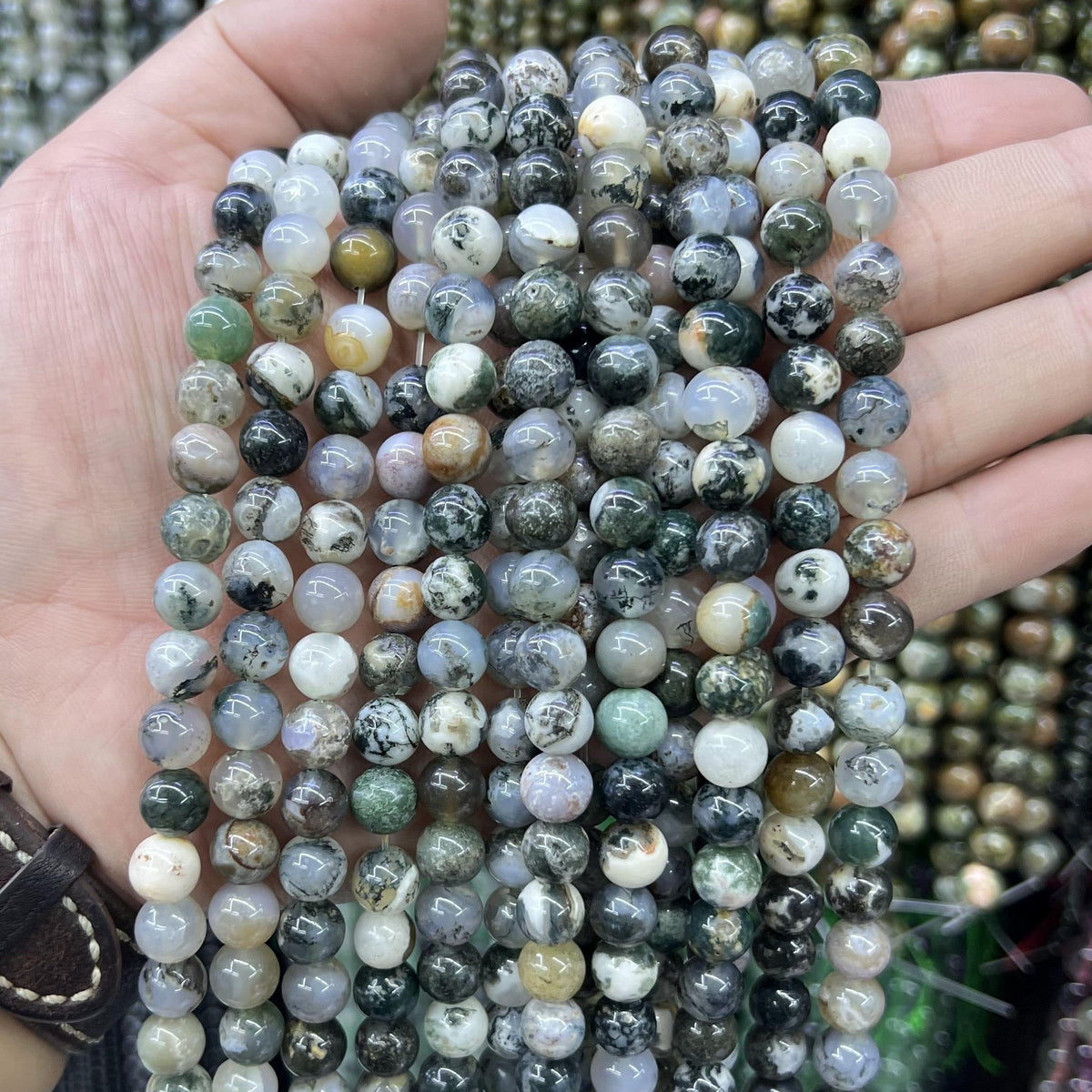 $2.5--8mm #2 Semi- Precious beads Free Shipping