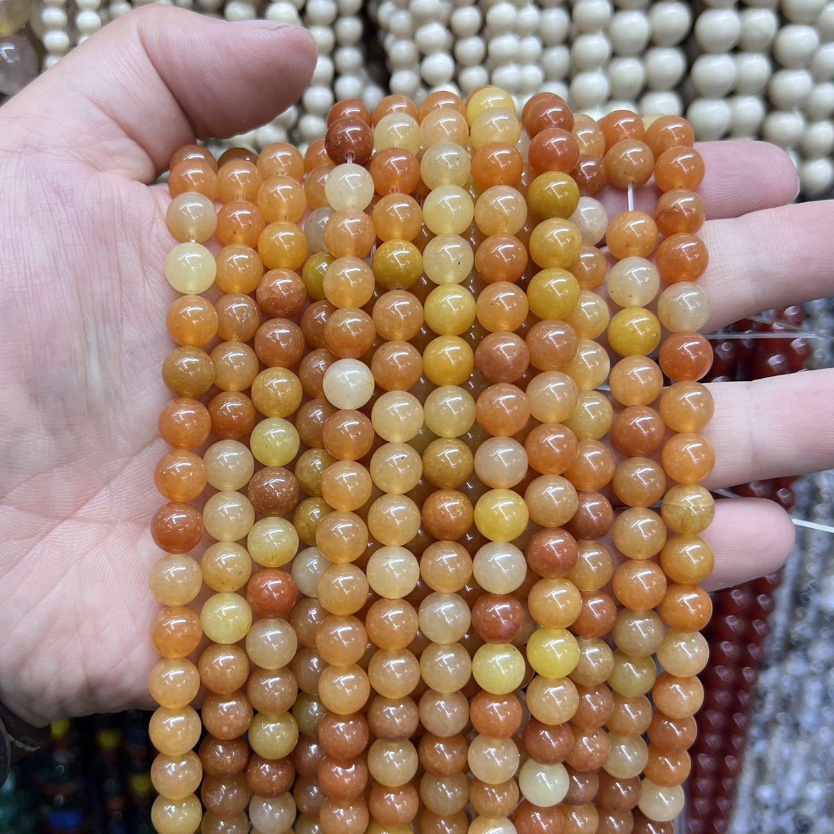 $2.5--8mm semi precious beads #1 Free Shipping