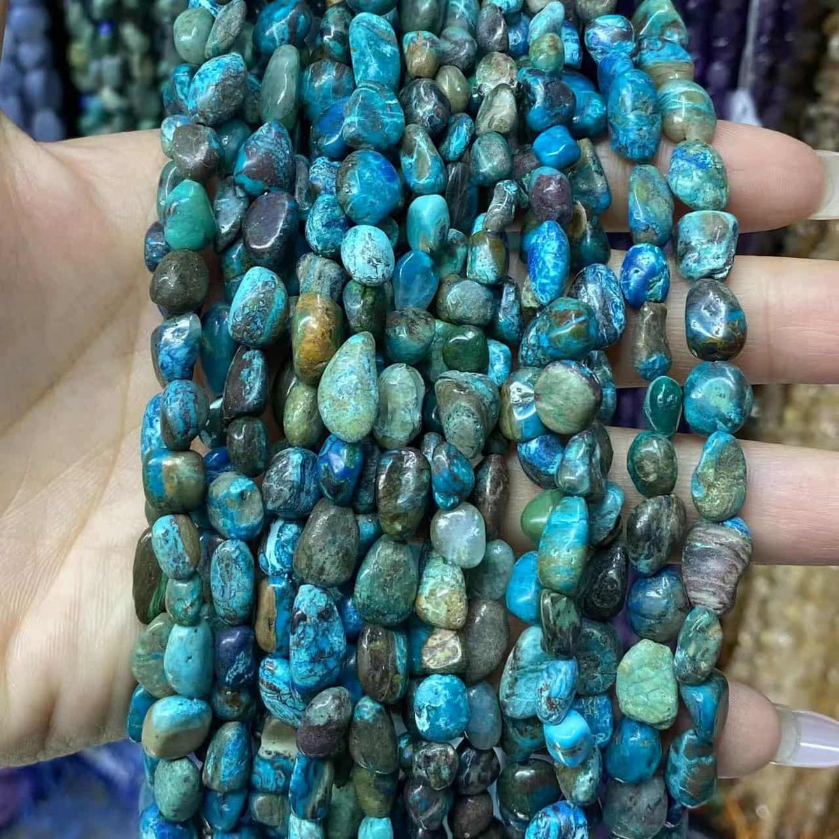 Nugget Smooth Beads 6-8mm Gemstone/Quartz/Jasper/Agate